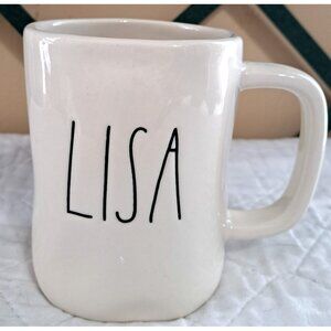 Rae Dunn Artisan Collection Cream Colored Mug Personalized LISA
